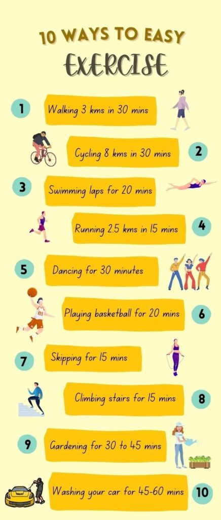 10 ways to easy exercise