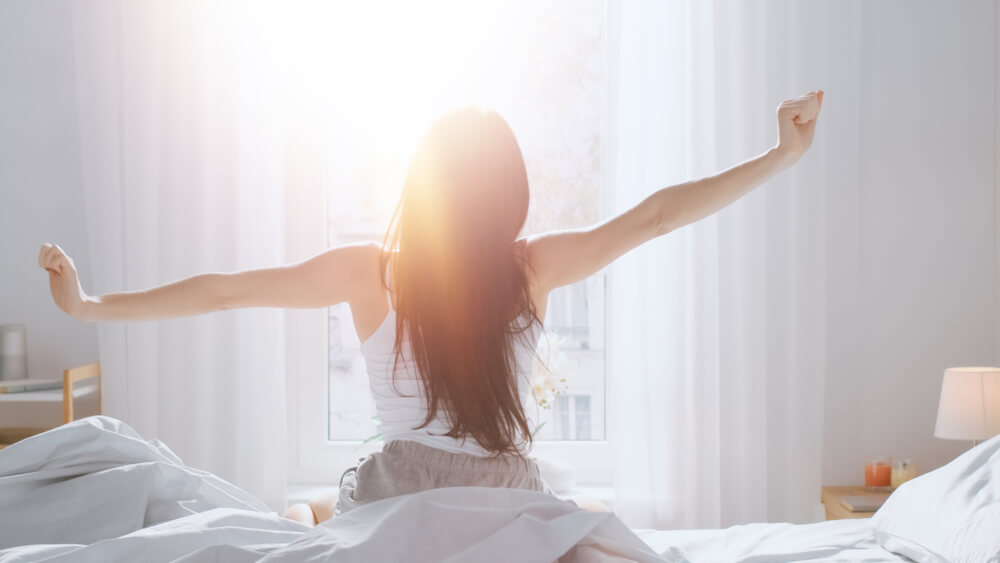 Morning light after a good sleep